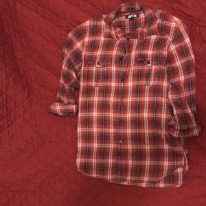 Apt. 9 Red Plaid Shirt